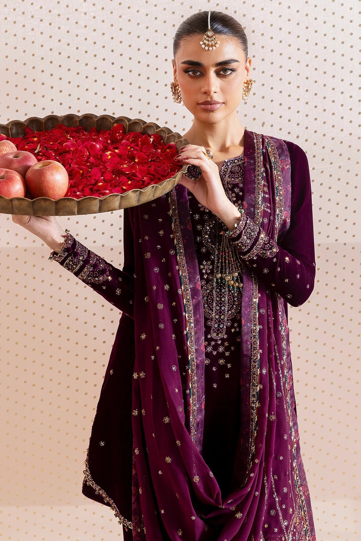 Embroidered Velvet Formal  D-05