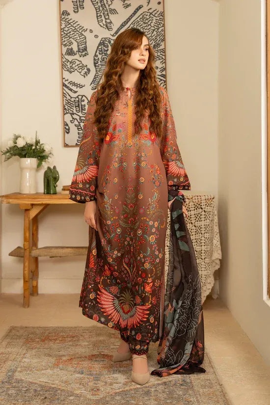 Printed Poly Cambric Set - Sunlit Grace