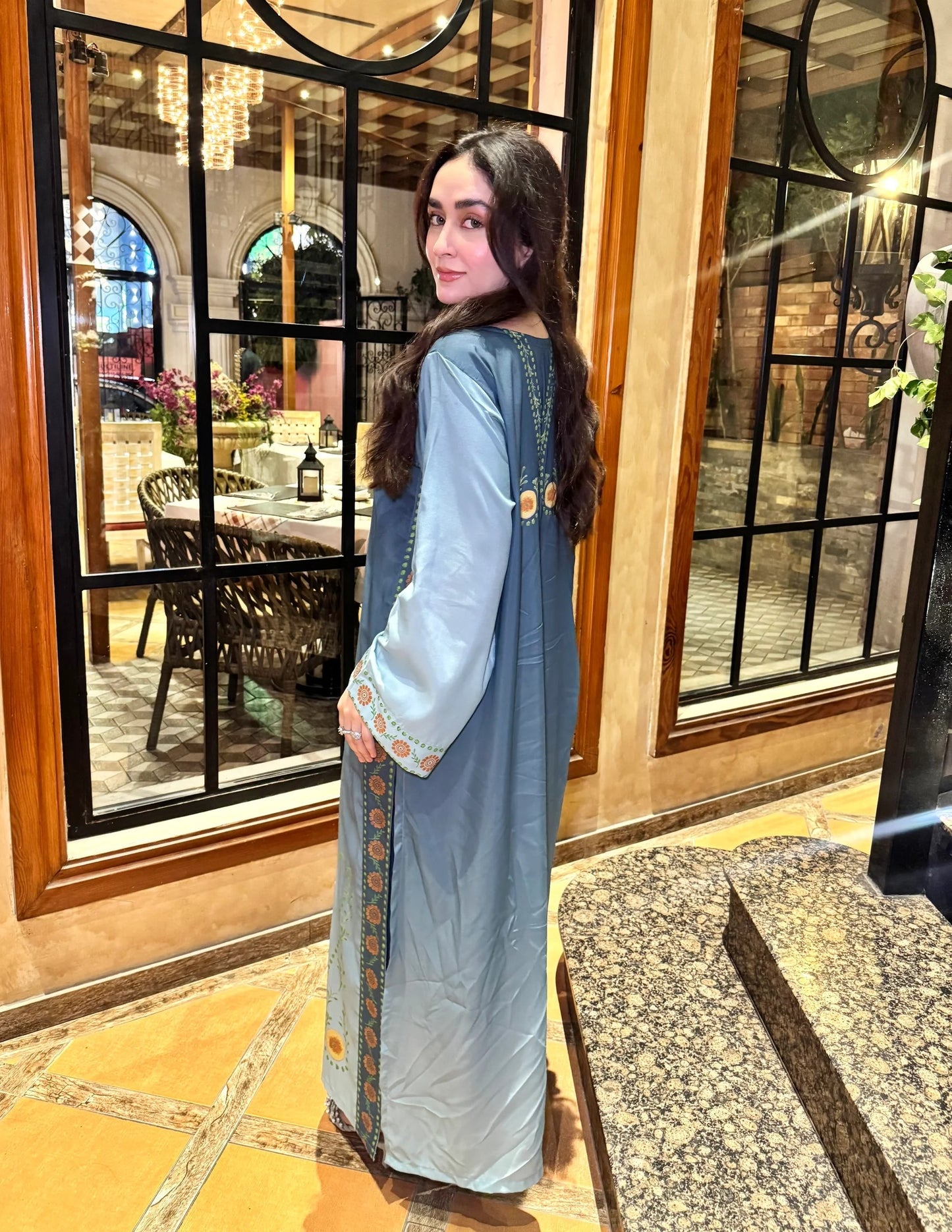 BLUE OMBRE KAFTAN | 2-Piece