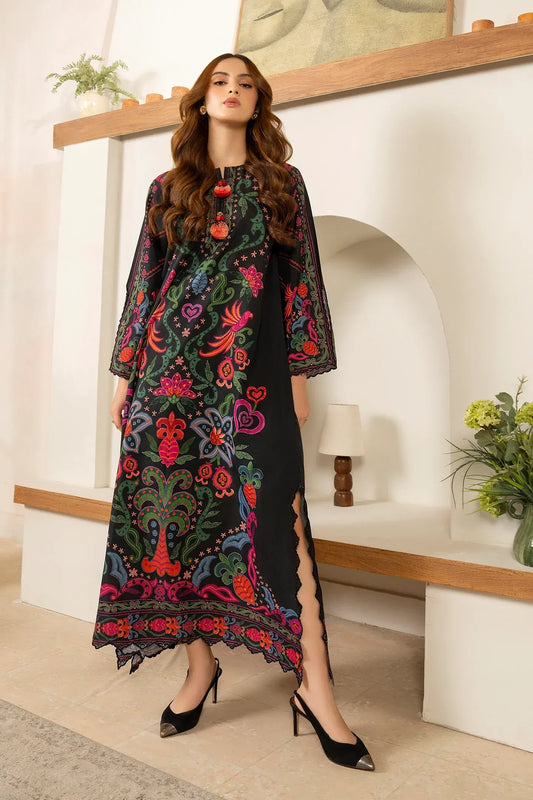 Printed Poly Cambric Set - Azure Charm