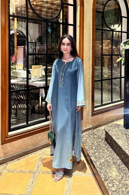 BLUE OMBRE KAFTAN | 2-Piece