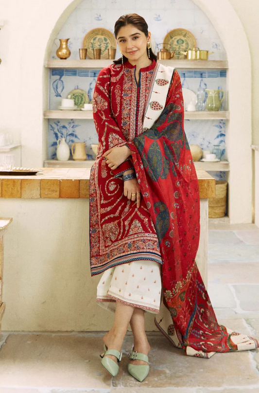 Embroidered 3 Piece  - Ready To Ship