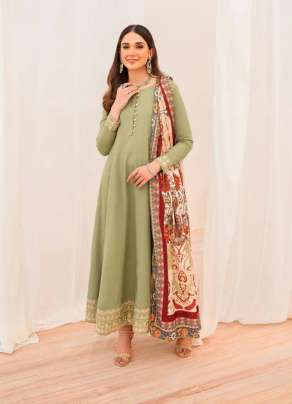 Embroidered Frock Set - Cameo