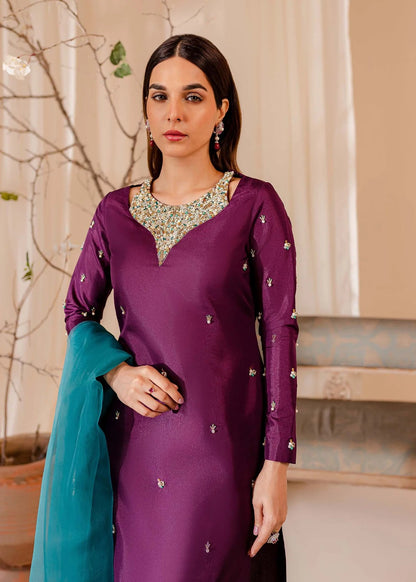 Purple Silk Suit - ANYA