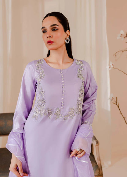 Lilac Silk Suit - IRENE