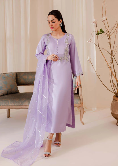 Lilac Silk Suit - IRENE