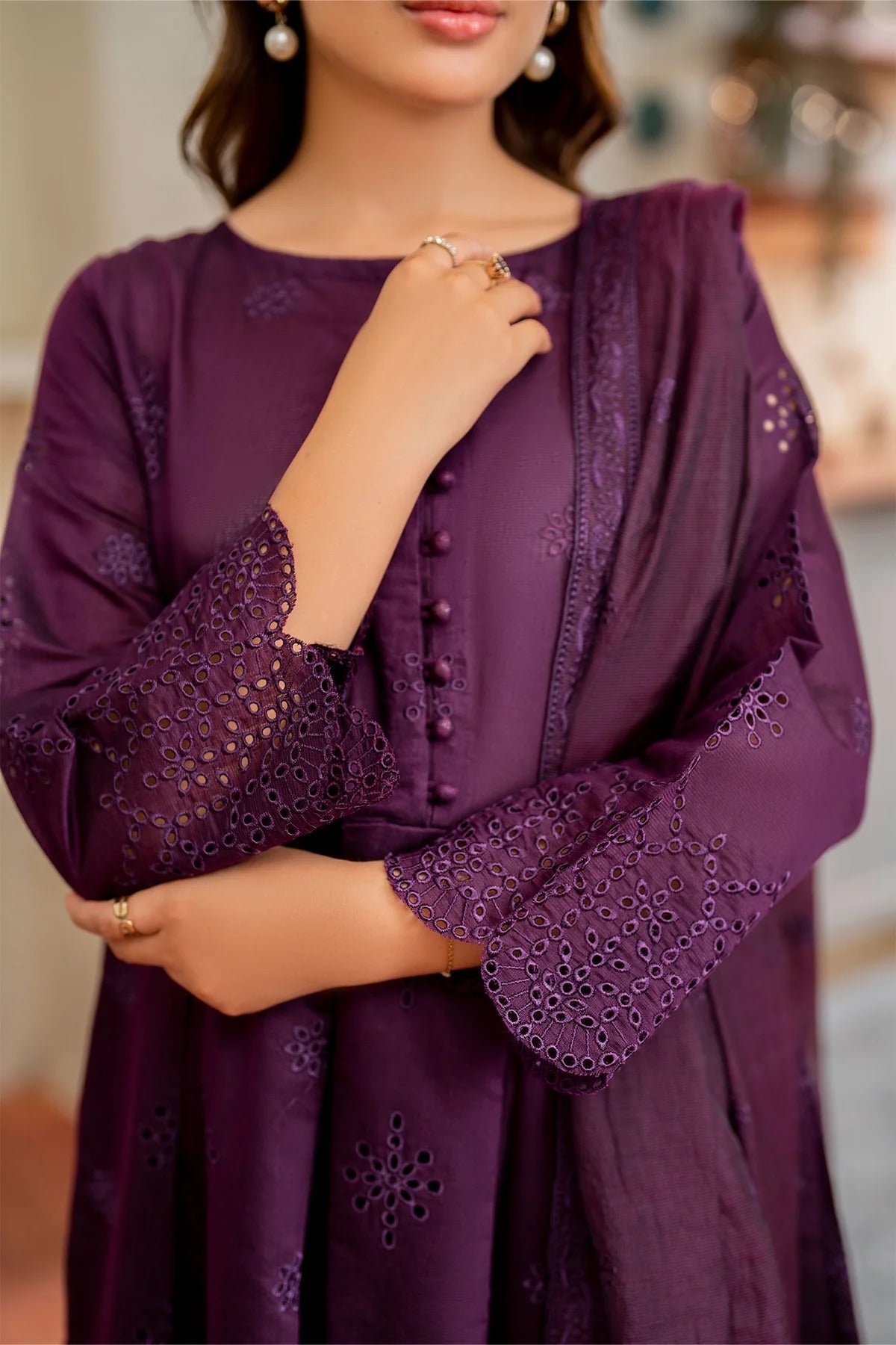 Embroidered Frock Set - Flux