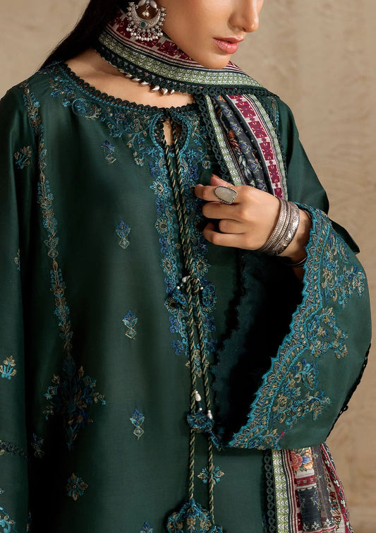 Embroidered Jacquard Lawn Suit - D107