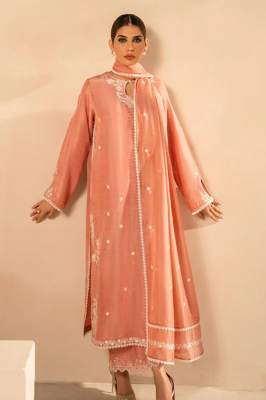 Luxury Silk Suit -Tea Pink