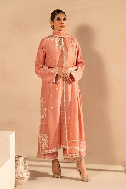 Luxury Silk Suit -Tea Pink