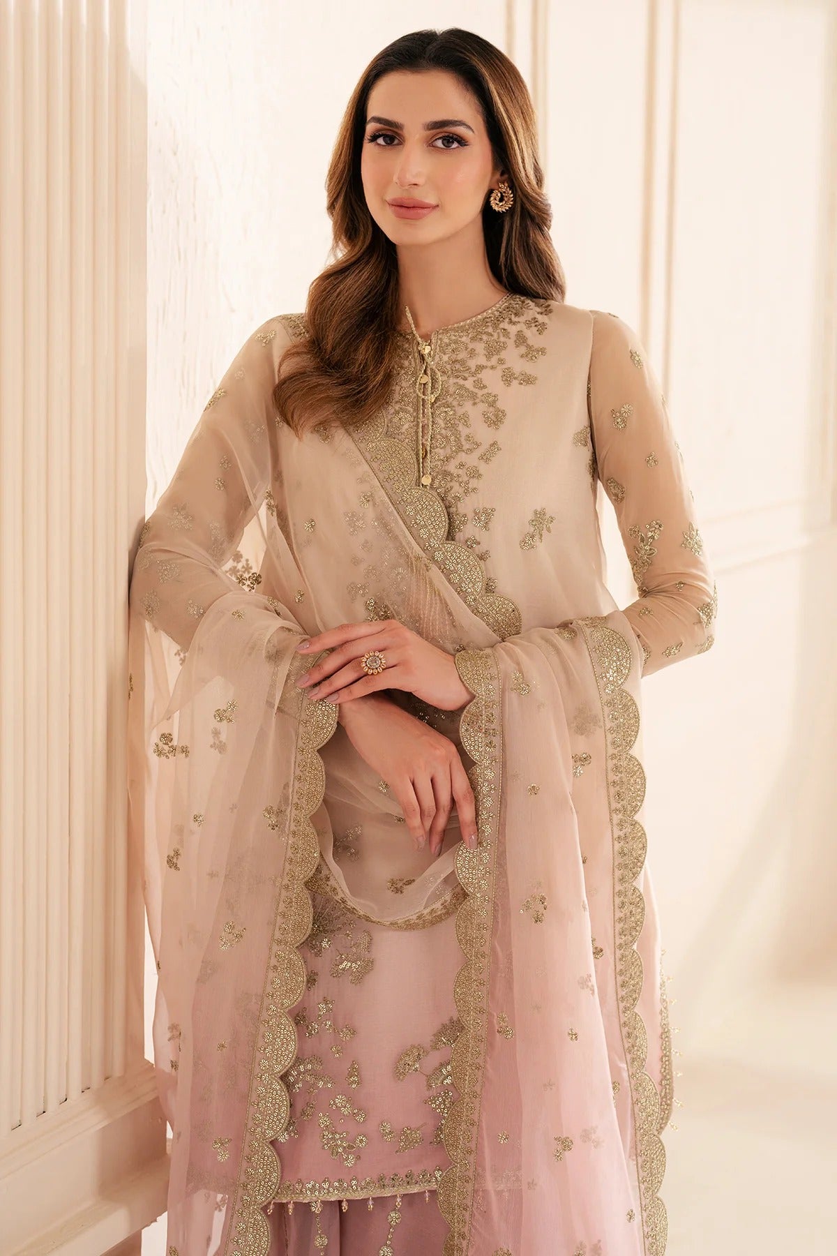 Embroidered Chiffon Formal 3pc