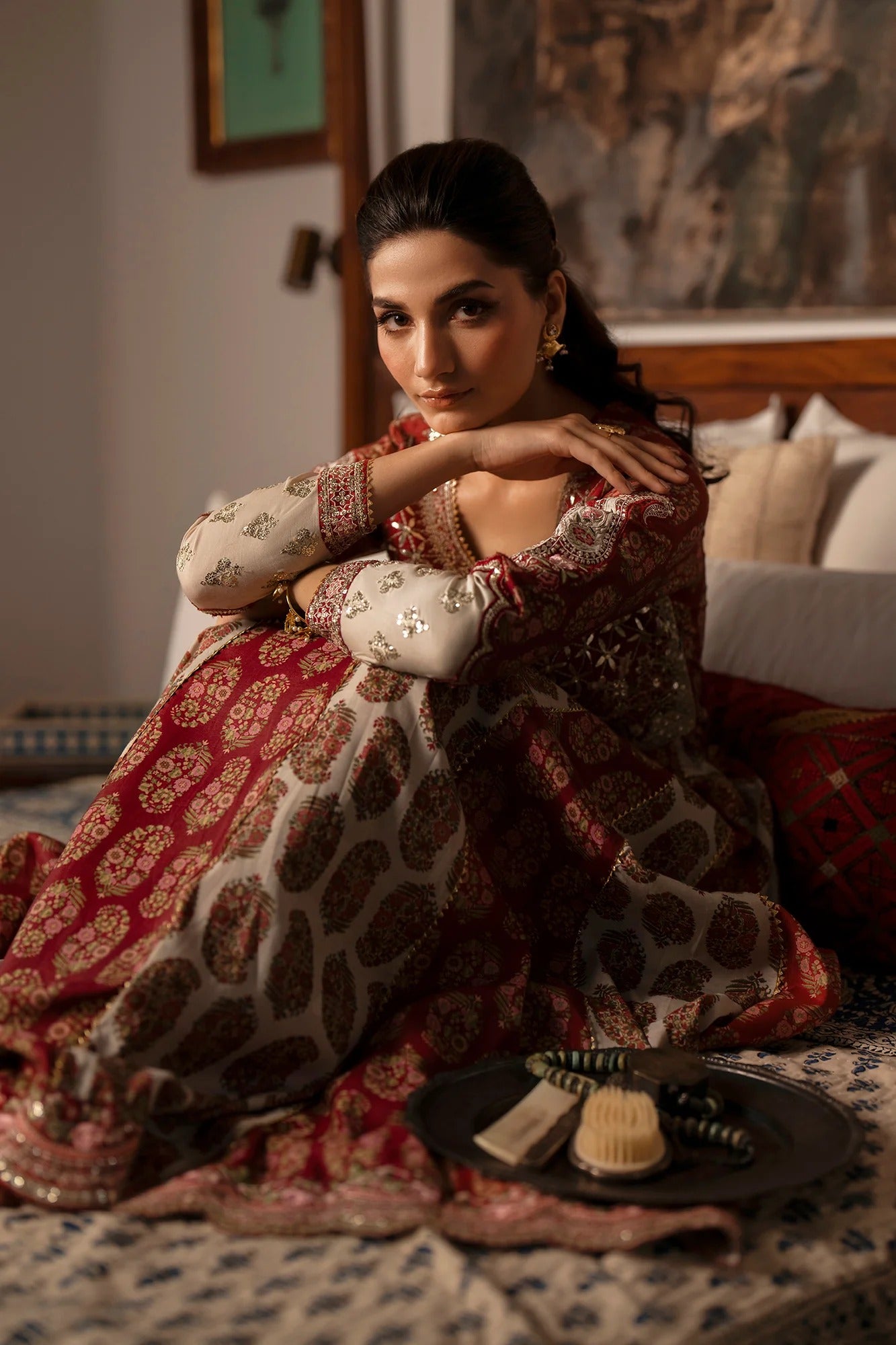 Luxury Embroidered Pishwas