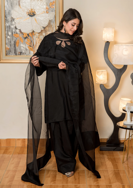 Raw Silk Farshi Shalwar Suit