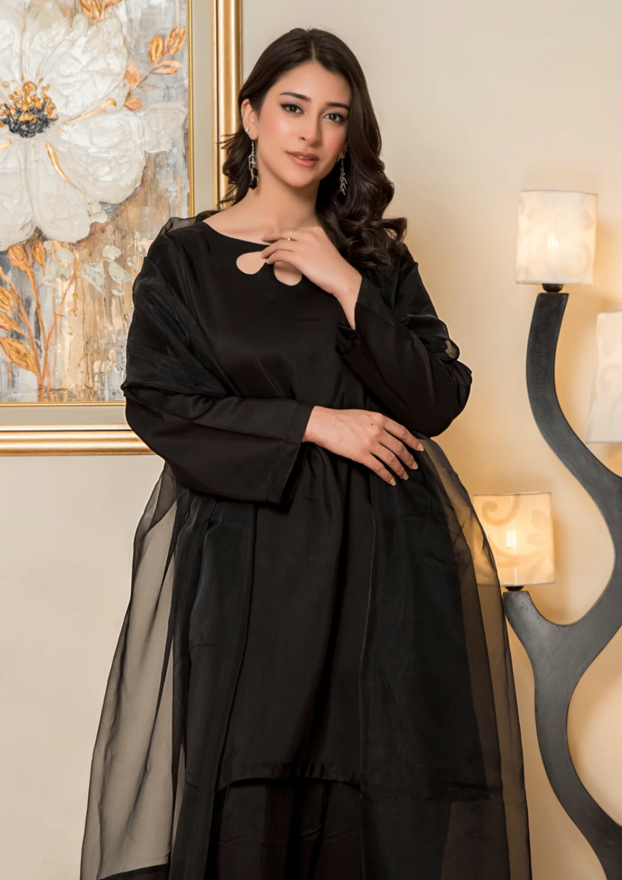 Raw Silk Farshi Shalwar Suit