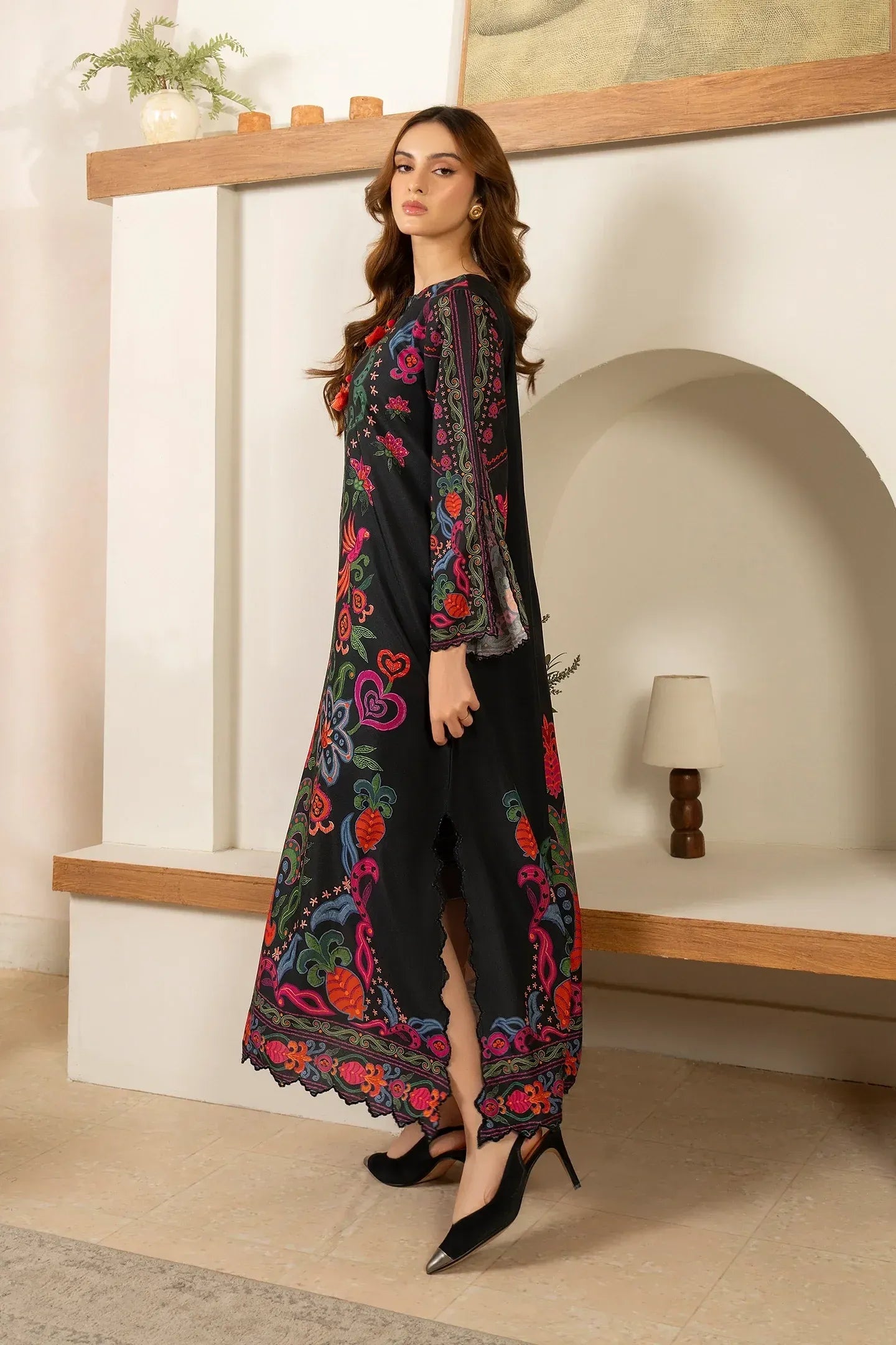 Printed Poly Cambric Set - Azure Charm