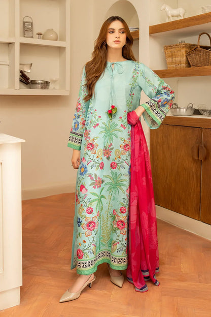 Printed Poly Cambric Set - Noir Eclat