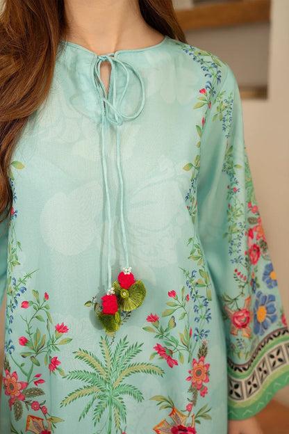 Printed Poly Cambric Set - Noir Eclat