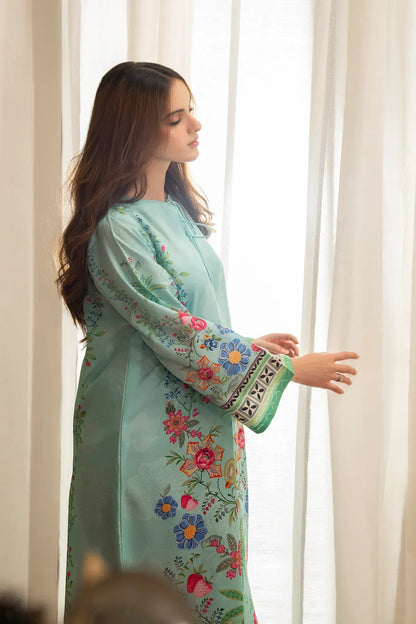 Printed Poly Cambric Set - Noir Eclat