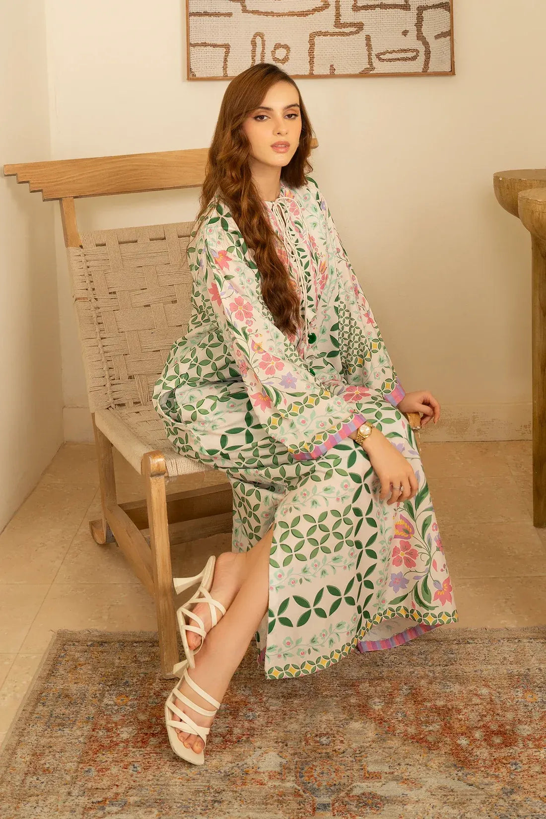 Printed Poly Cambric Set - Russet Glory