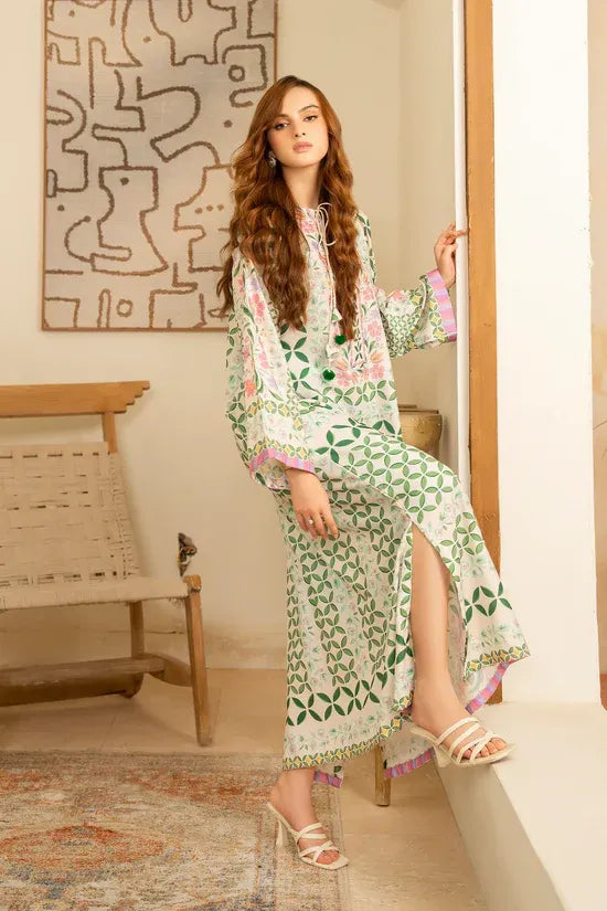 Printed Poly Cambric Set - Russet Glory