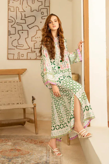 Printed Poly Cambric Set - Russet Glory