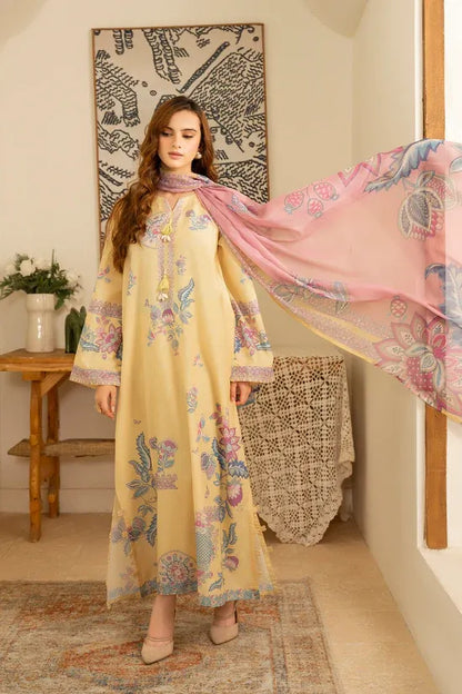 Printed Poly Cambric Set - Midnight Reverie