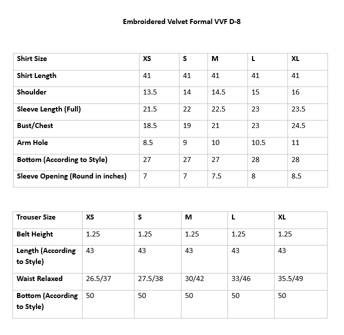 Embroidered Velvet Formal VVF D-8