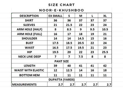 3 Piece Luxury Suit - Noor-E-Khusbu
