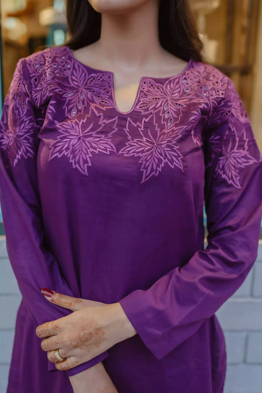 Printed Co-Ord Set - Mystic Plum