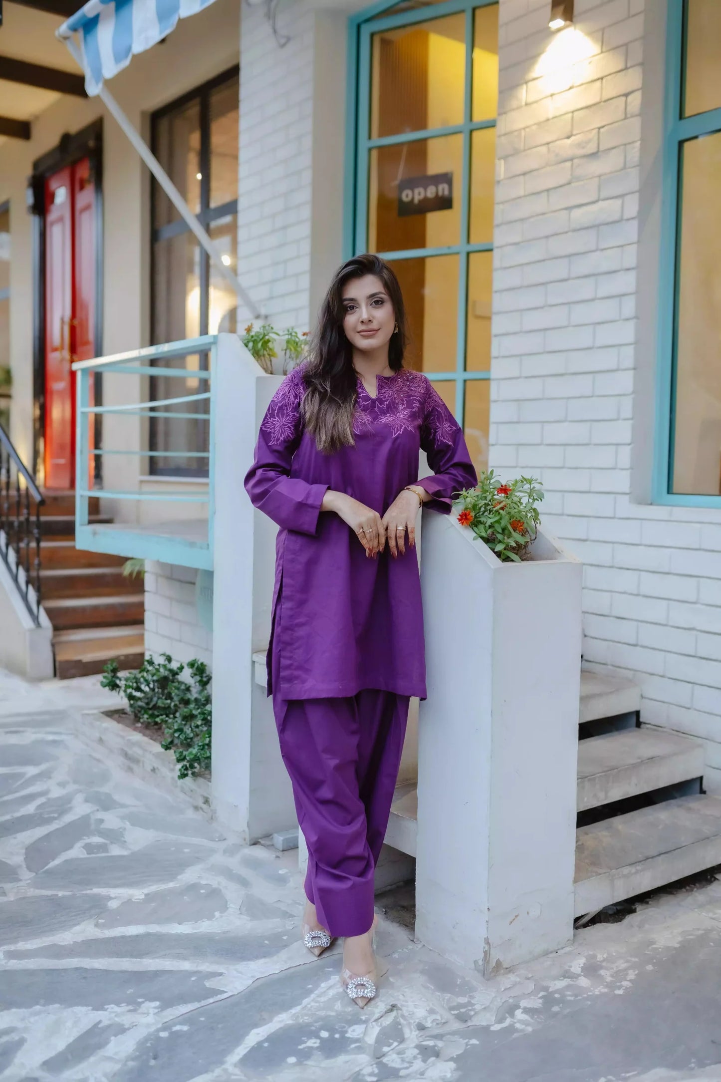 Printed Co-Ord Set - Mystic Plum