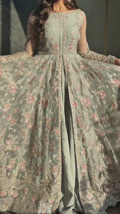 ICE BLUE EMBELLISHED DRESS - ELLIE