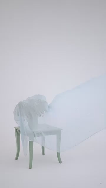 Sky Blue ChickenKari Shirt by Kastoor – Cotton Schiffli | Ready to Ship