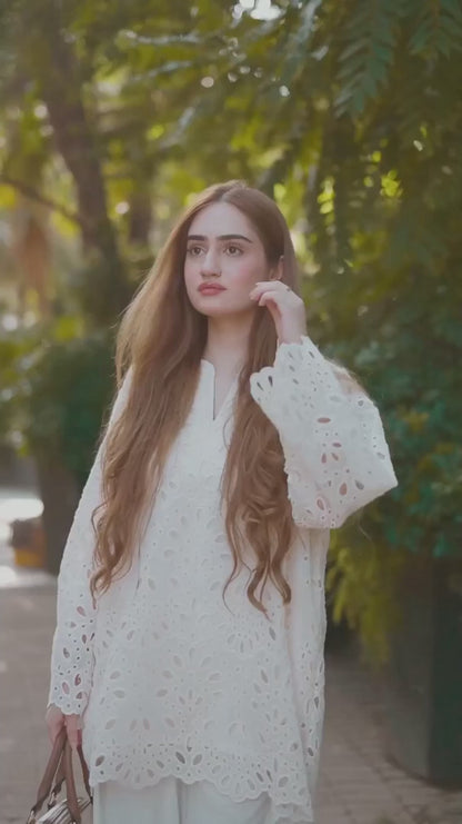 Off-White Shiffli Chikan Set - ASR10