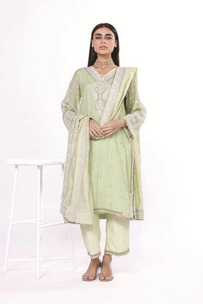 Embroidered Tailored 3 Piece